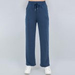 Wholesale french Terry Straight Leg Pants Pack Drawstring Elastic Waist Two Side