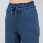 Wholesale french Terry Straight Leg Pants Pack Drawstring Elastic Waist Two Side