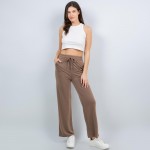 Wholesale french Terry Straight Leg Pants Pack Drawstring Elastic Waist Two Side