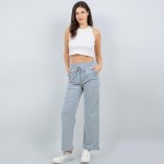 Wholesale french Terry Straight Leg Pants Pack Drawstring Elastic Waist Two Side