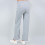 Wholesale french Terry Straight Leg Pants Pack Drawstring Elastic Waist Two Side
