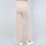 Wholesale french Terry Straight Leg Pants Pack Drawstring Elastic Waist Two Side