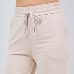 Wholesale french Terry Straight Leg Pants Pack Drawstring Elastic Waist Two Side