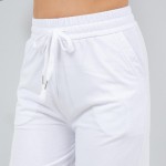 Wholesale french Terry Straight Leg Pants Pack Drawstring Elastic Waist Two Side
