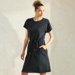 Wholesale all Day Sofie Soft Modal Short Sleeve Scuba Dress Pack Crew Neckline P