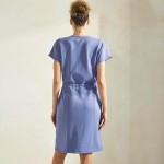 Wholesale all Day Sofie Soft Modal Short Sleeve Scuba Dress Pack Crew Neckline P