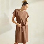 Wholesale all Day Sofie Soft Modal Short Sleeve Scuba Dress Pack Crew Neckline P