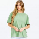 Wholesale essential Raw Edge Tee Pack Comfortable Breathable Oversized Round Ne