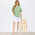 Wholesale essential Raw Edge Tee Pack Comfortable Breathable Oversized Round Ne