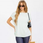 Wholesale essential Raw Edge Tee Pack Comfortable Breathable Oversized Round Ne
