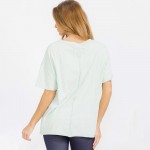 Wholesale essential Raw Edge Tee Pack Comfortable Breathable Oversized Round Ne