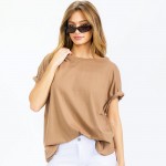 Wholesale essential Raw Edge Tee Pack Comfortable Breathable Oversized Round Ne