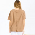 Wholesale essential Raw Edge Tee Pack Comfortable Breathable Oversized Round Ne