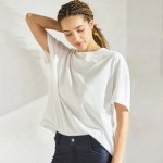 Wholesale essential Raw Edge Tee Pack Comfortable Breathable Oversized Round Ne