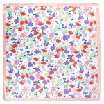 Wholesale petite Flowers Print Bandana Scarf Multi Use Scarf Bandana Bag Tie ETC