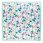Wholesale petite Flowers Print Bandana Scarf Multi Use Scarf Bandana Bag Tie ETC