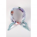 Wholesale floral Print Bandana Scarf Multi Use Scarf Bandana Bag Tie ETC L W Pol