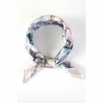 Wholesale abstract Flowers Print Bandana Scarf Multi Use Scarf Bandana Bag Tie E