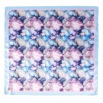 Wholesale abstract Flowers Print Bandana Scarf Multi Use Scarf Bandana Bag Tie E
