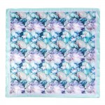 Wholesale abstract Flowers Print Bandana Scarf Multi Use Scarf Bandana Bag Tie E