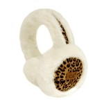 Wholesale c C EMC Leopard Pattern Faux Suede Faux Fur Earmuff One Fits Most Adju