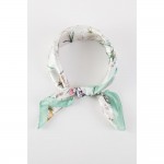 Wholesale flower Print Bandana Scarf Multi Use Scarf Bandana Bag Tie ETC L W Pol