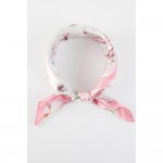 Wholesale flower Print Bandana Scarf Multi Use Scarf Bandana Bag Tie ETC L W Pol