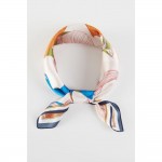 Wholesale floral Print Bandana Scarf Multi Use Scarf Bandana Bag Tie ETC L W Pol