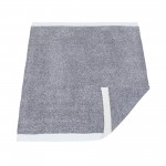 Wholesale solmere Blanket White Bordered Solid Heathered Color Blanket Wrap your