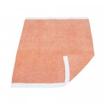Wholesale solmere Blanket White Bordered Solid Heathered Color Blanket Wrap your