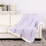 Solmere Blanket – White Bordered Solid Heathered Color Blanket

Wrap yourself in pure indulgence. Our Solmere Blanket combines a fashion-forward design with an irresistibly soft hand-feel that’s as beautiful as it is cozy.

- Luxuriously Soft – Crafted from ultra-plush, high-quality fibers you’ll want to snuggle into all season long.

- Perfectly Sized – Approximately 50” W x 60” L, perfect for draping over your sofa, bed, or yourself.

- Premium Craftsmanship – 100% polyester for lasting softness, warmth, and easy care.

- Thoughtful Packaging – Each blanket is tied with a branded ribbon in a bow and includes two cards: one featuring the SOLMERE brand and another showcasing a high-quality image of the blanket’s print. Individually packaged

Once you touch it, you’ll understand why SOLMERE blankets are love at first feel.