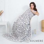 Wholesale solmere Blanket Animal Print Blanket Wrap yourself pure indulgence Sol