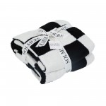 Wholesale solmere Blanket Checkered Print Blanket Wrap yourself pure indulgence