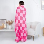 Wholesale solmere Blanket Checkered Print Blanket Wrap yourself pure indulgence