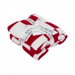 Wholesale solmere Blanket Checkered Print Blanket Wrap yourself pure indulgence