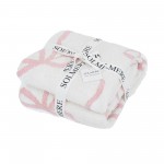 Wholesale solmere Blanket Elegant Bow Print Blanket Wrap yourself pure indulgenc