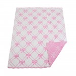 Wholesale solmere Blanket Gridded Bows Blanket Wrap yourself pure indulgence Sol