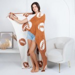 Wholesale solmere Blanket Sports Ball Print Blanket Wrap yourself pure indulgenc