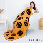 Wholesale solmere Blanket Sports Ball Print Blanket Wrap yourself pure indulgenc
