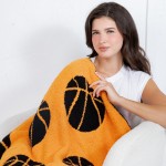 Wholesale solmere Blanket Sports Ball Print Blanket Wrap yourself pure indulgenc