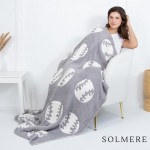 Wholesale solmere Blanket Sports Ball Print Blanket Wrap yourself pure indulgenc