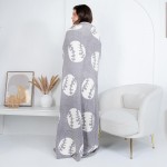 Wholesale solmere Blanket Sports Ball Print Blanket Wrap yourself pure indulgenc
