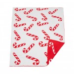 Wholesale solmere Blanket Christmas Candy Cane Blanket Wrap yourself pure indulg
