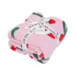 Wholesale solmere Blanket Candy Cane Green Bow Blanket Wrap yourself pure indulg