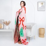 Wholesale solmere Blanket Christmas Tree Bows Blanket Wrap yourself pure indulge
