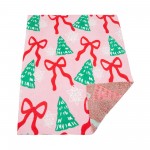 Wholesale solmere Blanket Christmas Tree Bows Blanket Wrap yourself pure indulge
