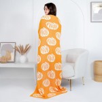 Wholesale solmere Blanket Pumpkin Print Blanket Wrap yourself pure indulgence So