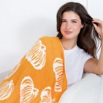 Wholesale solmere Blanket Pumpkin Print Blanket Wrap yourself pure indulgence So