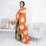 Wholesale solmere Blanket Animated Pumpkin Print Blanket Wrap yourself pure indu