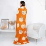 Wholesale solmere Blanket Animated Pumpkin Print Blanket Wrap yourself pure indu